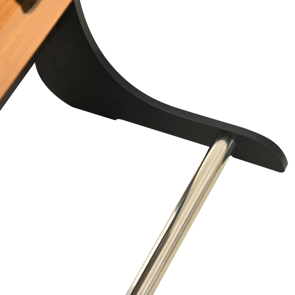 Tavolo da calcio balilla ¨C Minimal ¨C 98x42x62,5 cm legno naturale e nero