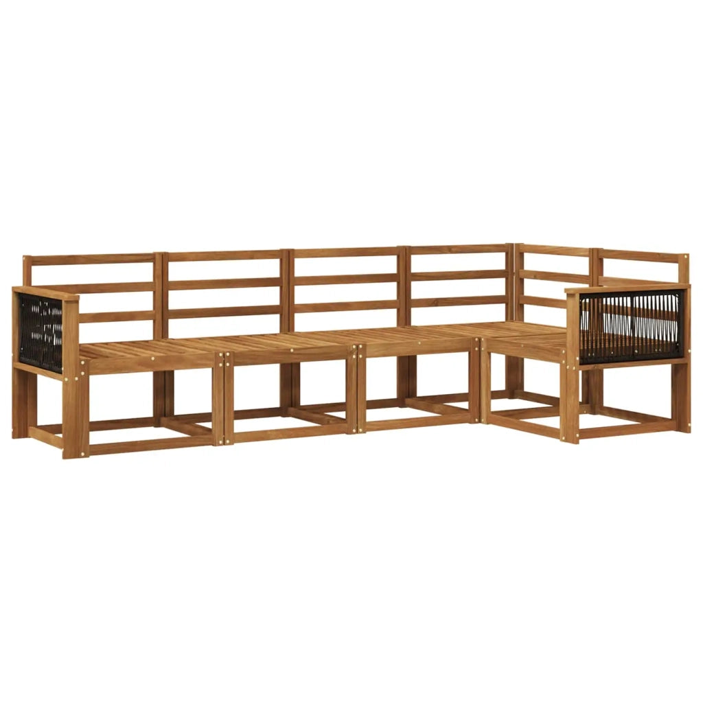 Set di divani da esterno 5 pcs Naturale