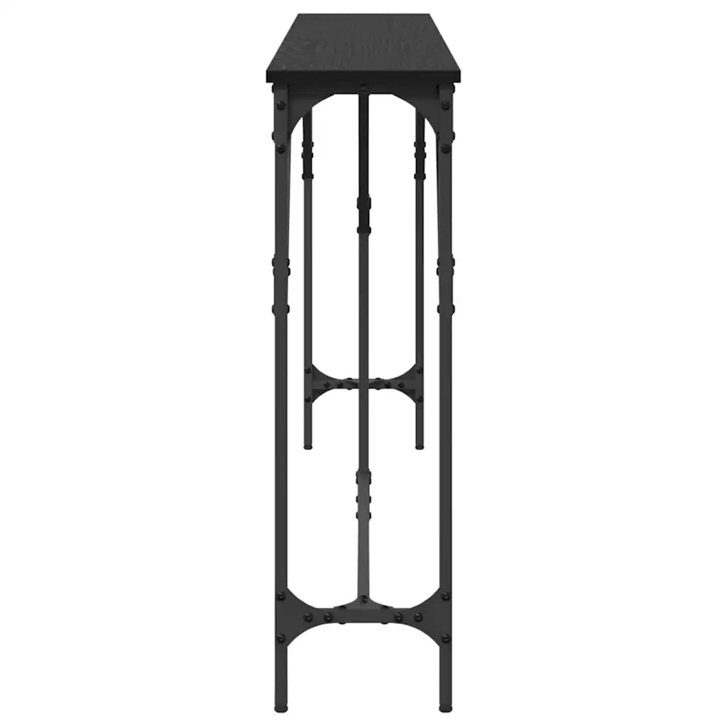 Tavolo Consolle | Tavolo d'Ingresso Rovere nero 180 x 23 x 75 cm