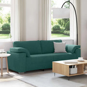 Divano 3-Persone Verde Scuro 220 cm Tessuto 4105242