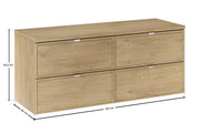 Set mobili bagno 120 cm con piano Terra Cremona 120 cm