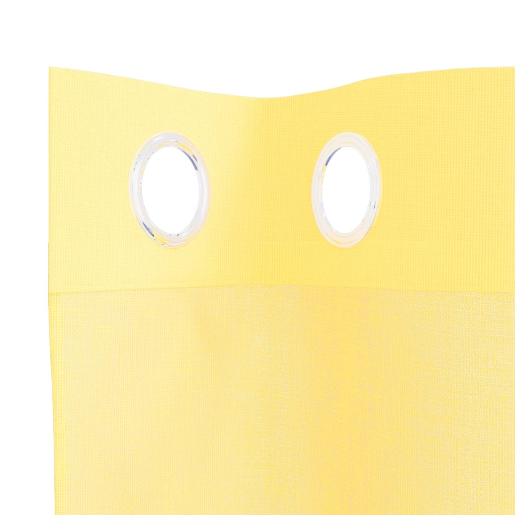 Tende in Voile con Occhielli 2 pz Giallo 4102135