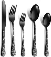 Set di posate in acciaio inossidabile stabile, 20 pezzi