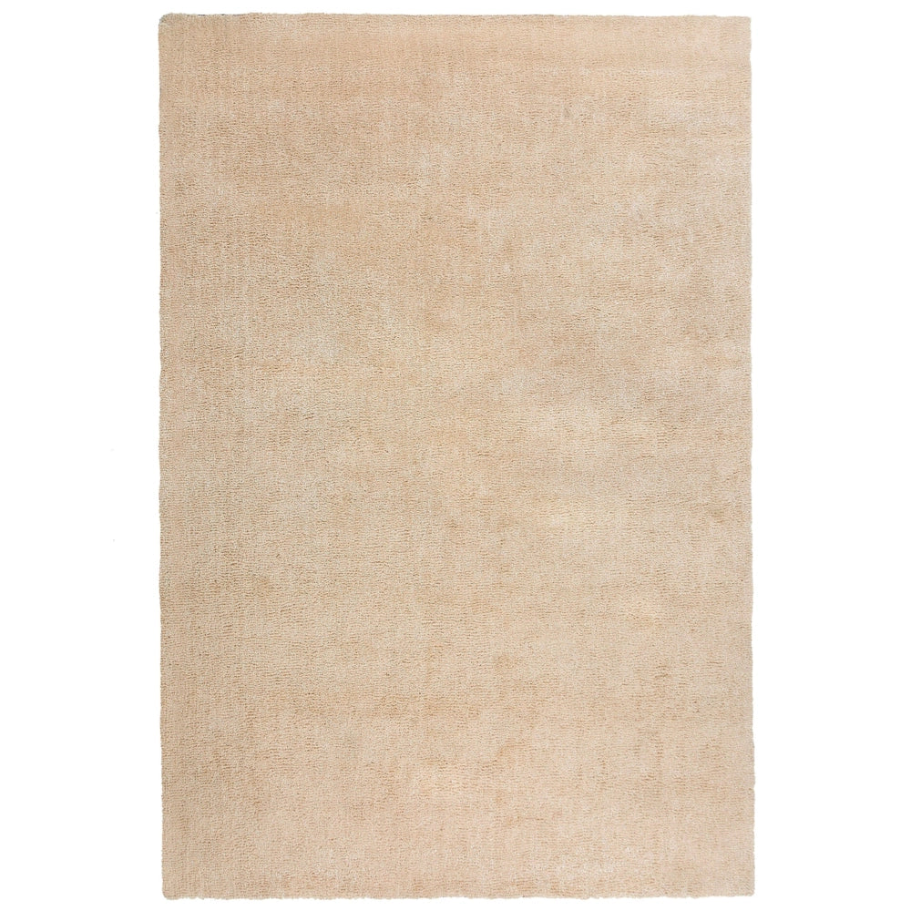 Tappeto Shaggy Beige 200 x 300 cm Moderno Tappeto Rettangolare Trapuntato a Pelo Lungo