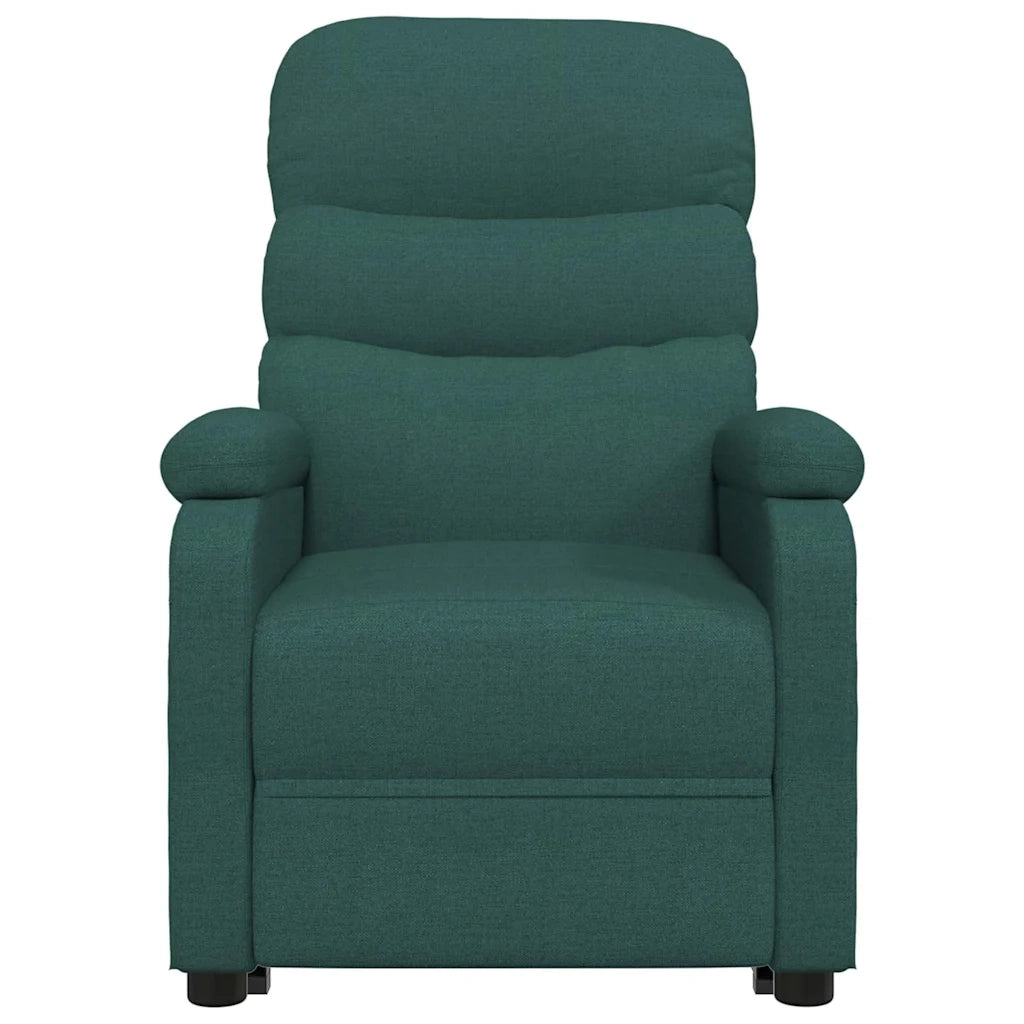Poltrona Reclinabile in Tessuto Verde Scuro 342706