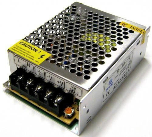 ALIMENTATORE TRASFORMATORE STABILIZZATO SWITCH TRIMMER 220V-24V 2A AMPERE