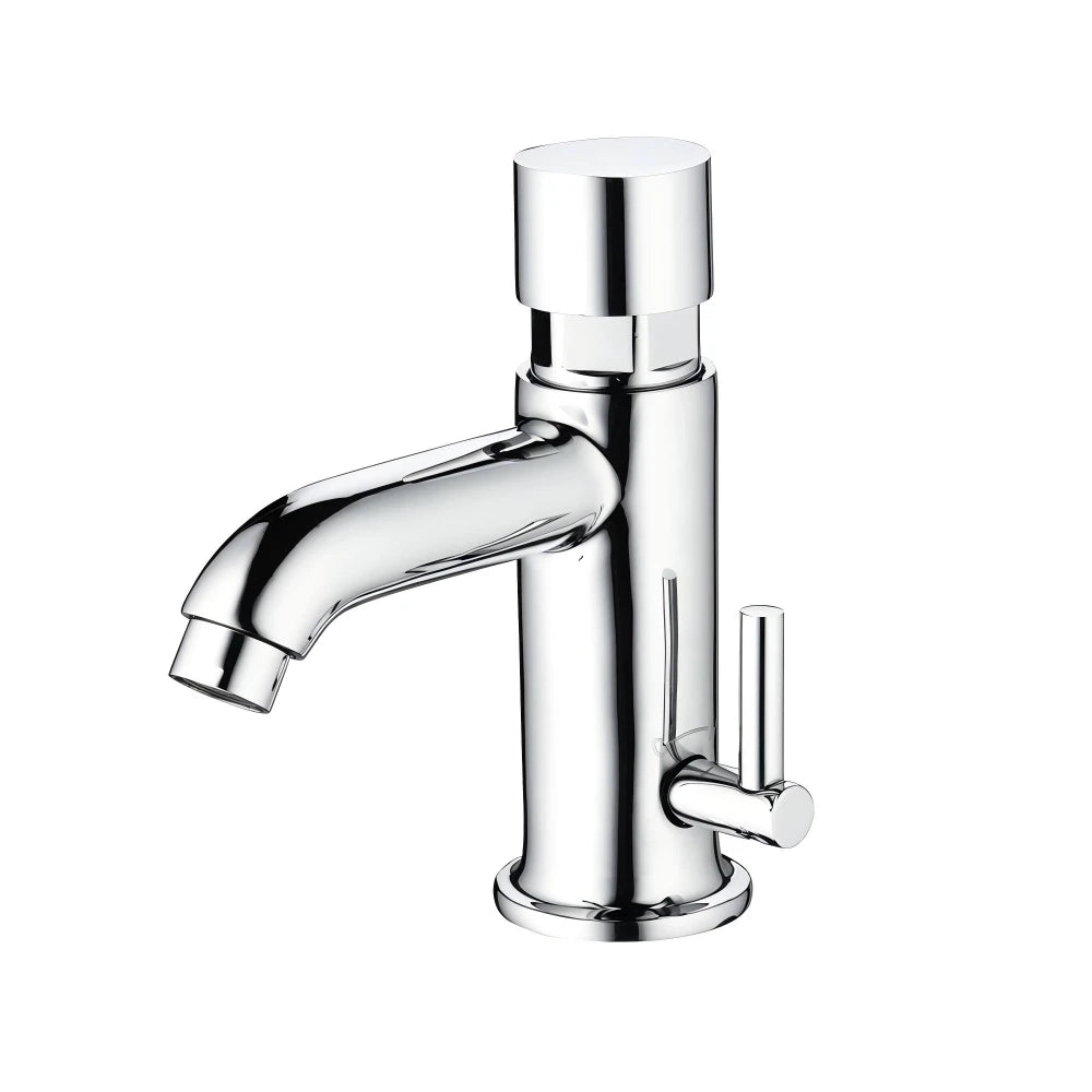 Miscelatore temporizzato HYDRA canna tonda per lavabo cromo