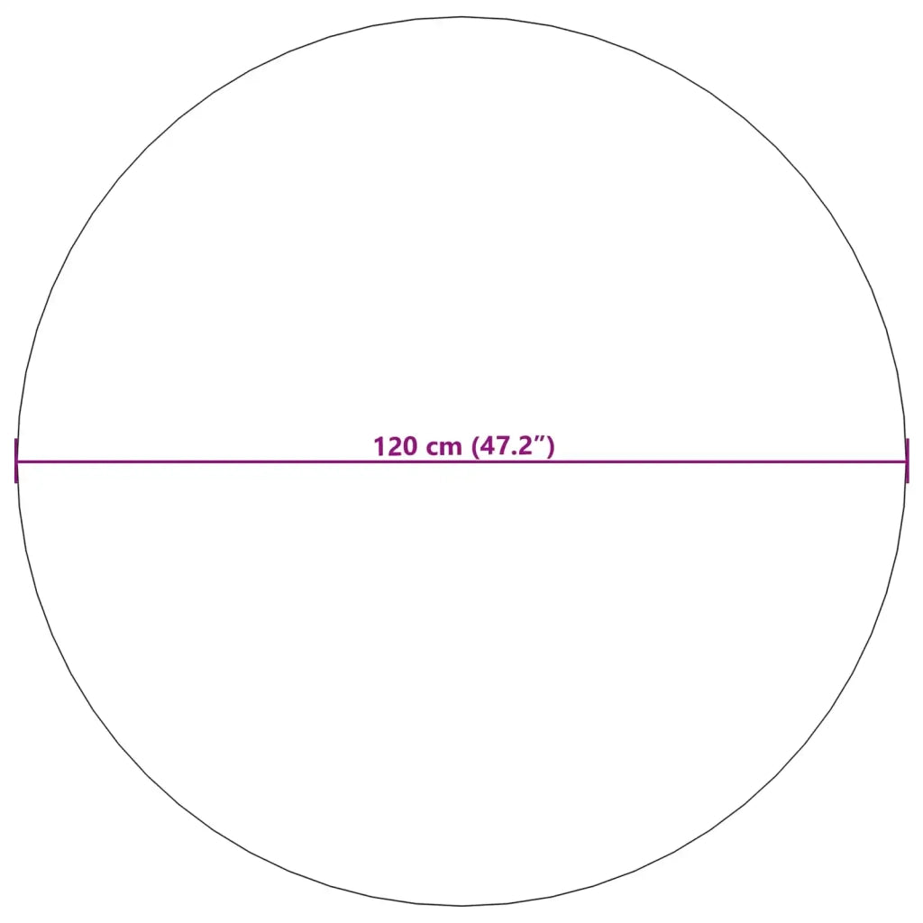 Tappeti per area Rotondo SIROLO Sabbia Ø 120 CM Poliestere 42022762