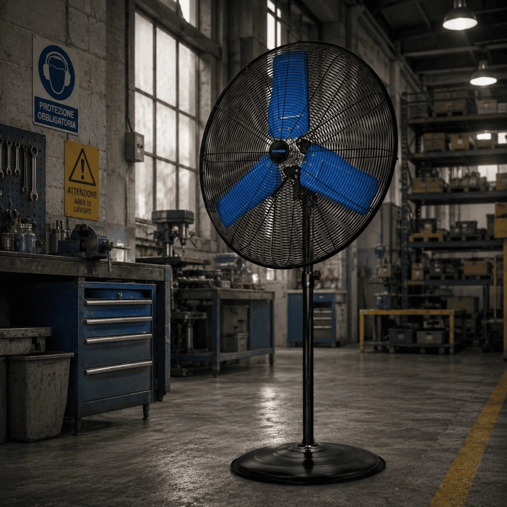 VENTILATORE INDUSTRIALE A PIANTANA 300 W - H. 2MT - HYUNDAI 75710