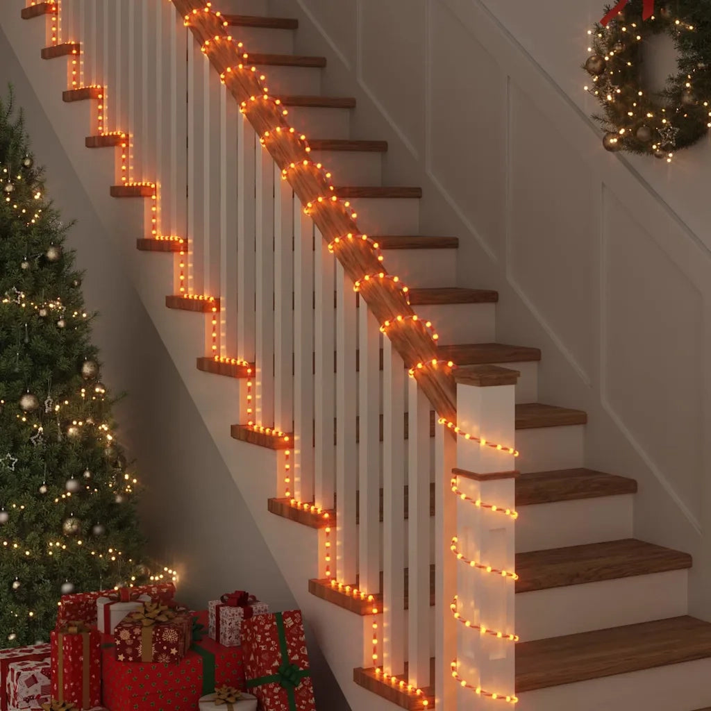 Luce a corda con 120 LED Bianco caldo 5 m PVC 42018934