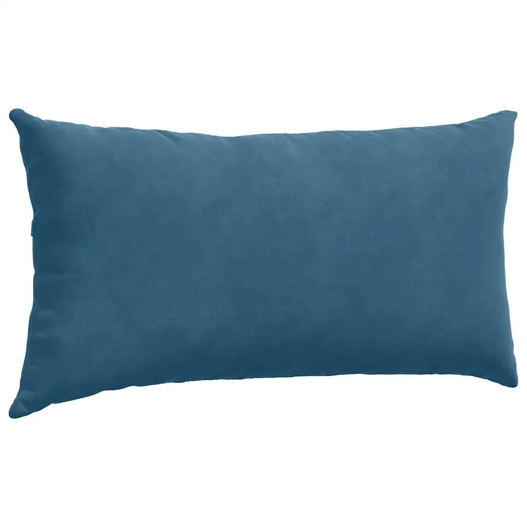 Cuscini da Divano 2 pz-Set di 2 Cuscini per Sofa Blu 80 x 40 cm Tessuto in Cords 549515