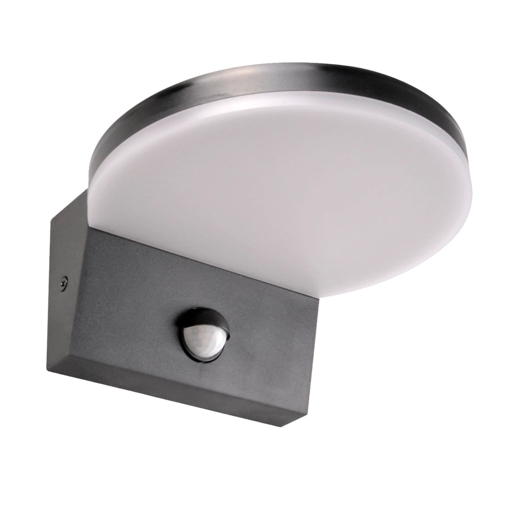 Applique esterna LED 10W 4000K PIR nero Polux Tesa