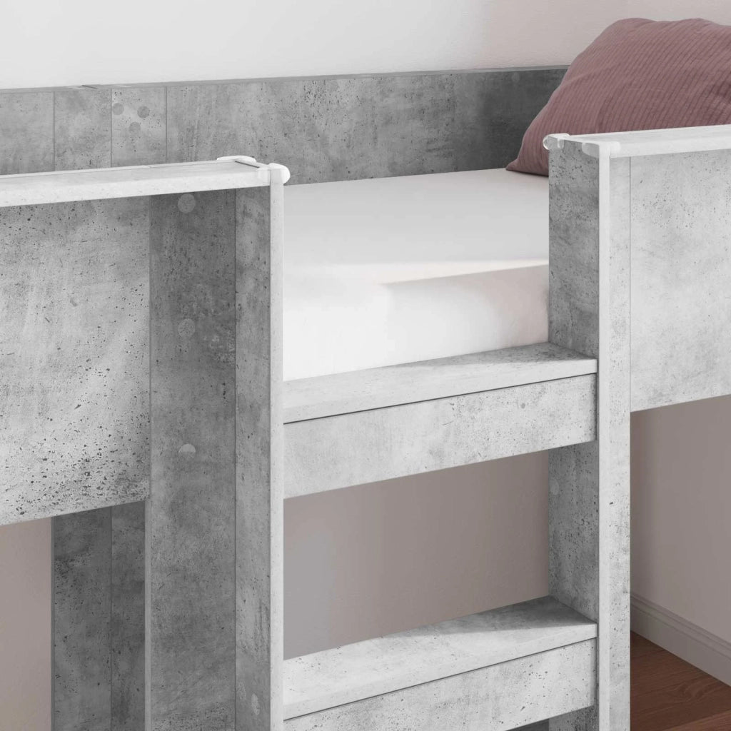 Letto a Castello per Bambini Grigio cemento 80 x 200 cm 3410486