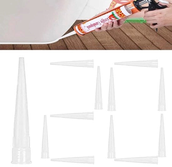 Kit di tappi per tubi in silicone da 120 - Bocchette da spruzzo in silicone - Punti di sostituzione - Accessori per pistola a spruzzo - Middeli sigillanti - Set di doppi per bocchette da spruzzo sigillate - Bocchetta da spruzzo