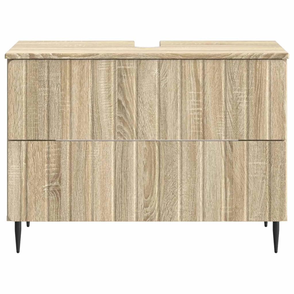 Armadio per Lavabo da Bagno ZWOLLE Rovere Sonoma 896357