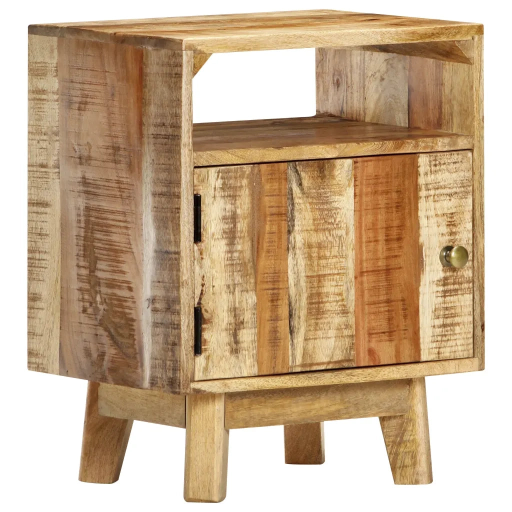 Comodino 40x30x50 cm in Legno di Mango Grezzo 320928