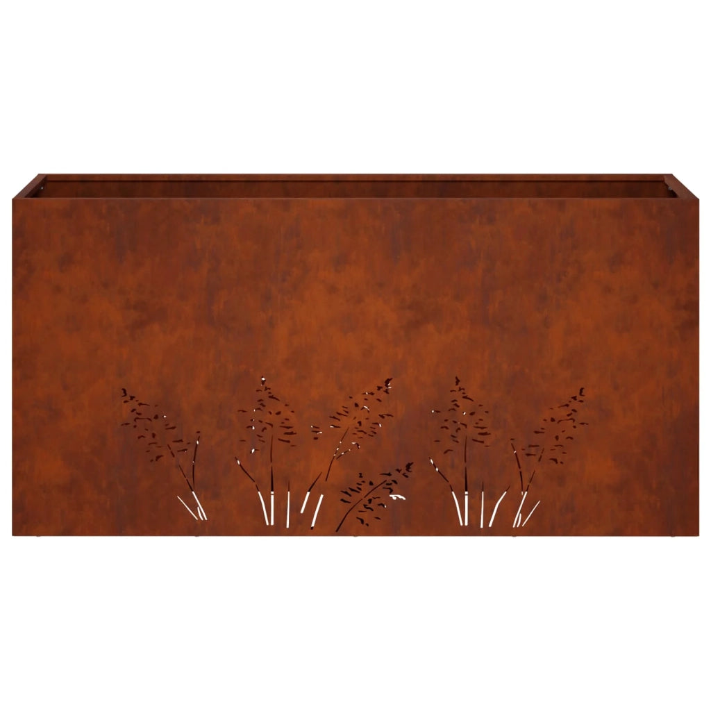 Vaso da giardino Ruggine 100 x 30 x 49 cm Acciaio Corten 8005874