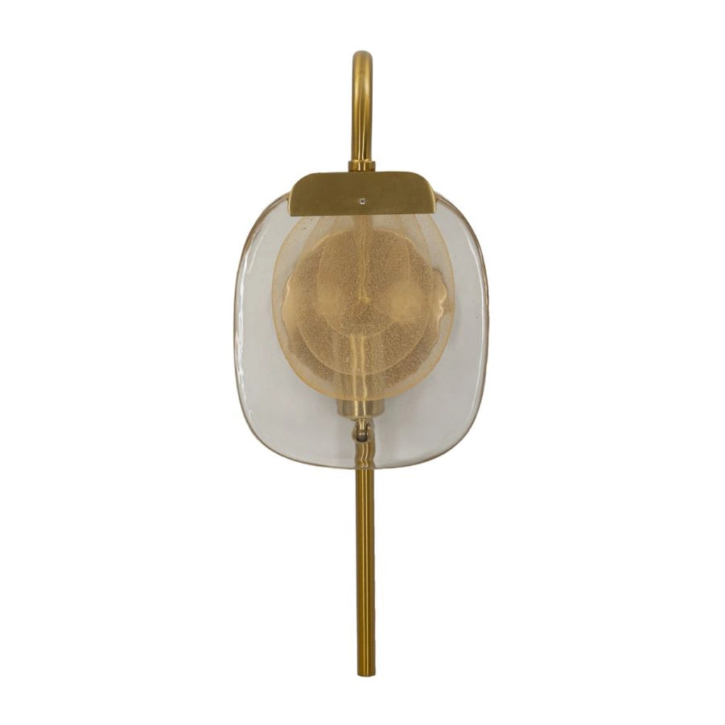 Lampada a Parete VKH68, Oro, Metallo, 15x14x38 cm