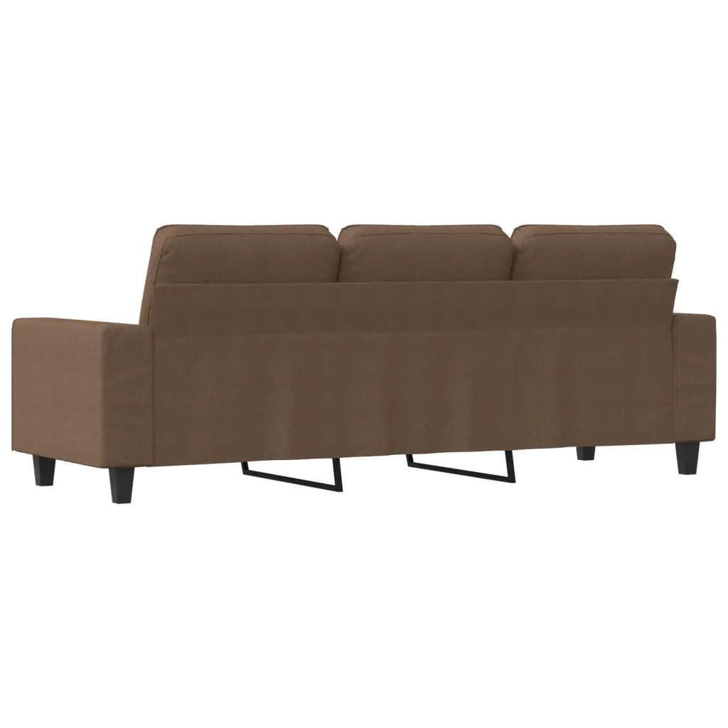 Divano a 3 Posti-Sofa 3 Posti Marrone 180 cm in Tessuto 645005