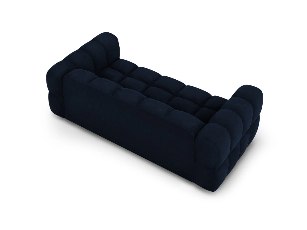 Cosmopolitan Design - Divano "Sky" 3 posti in velluto blu reale 