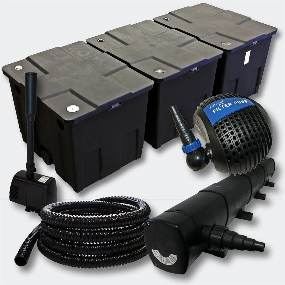 Kit: pompa per fontana sterilizzatrice UVC da 72 Watt con filtrazione per laghetto da 90000 l 4216464
