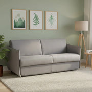 Trissino, Divano Letto 2 Posti Sfoderabile Made in Italy, 180x95 cm Grigio