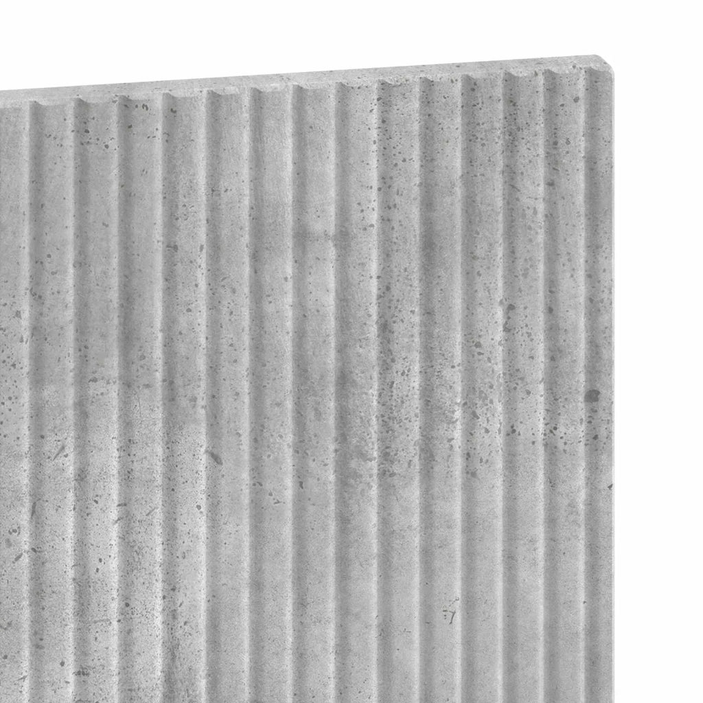 Testiera da Muro HOORN Grigio Cemento Legno ingegnerizzato 897418