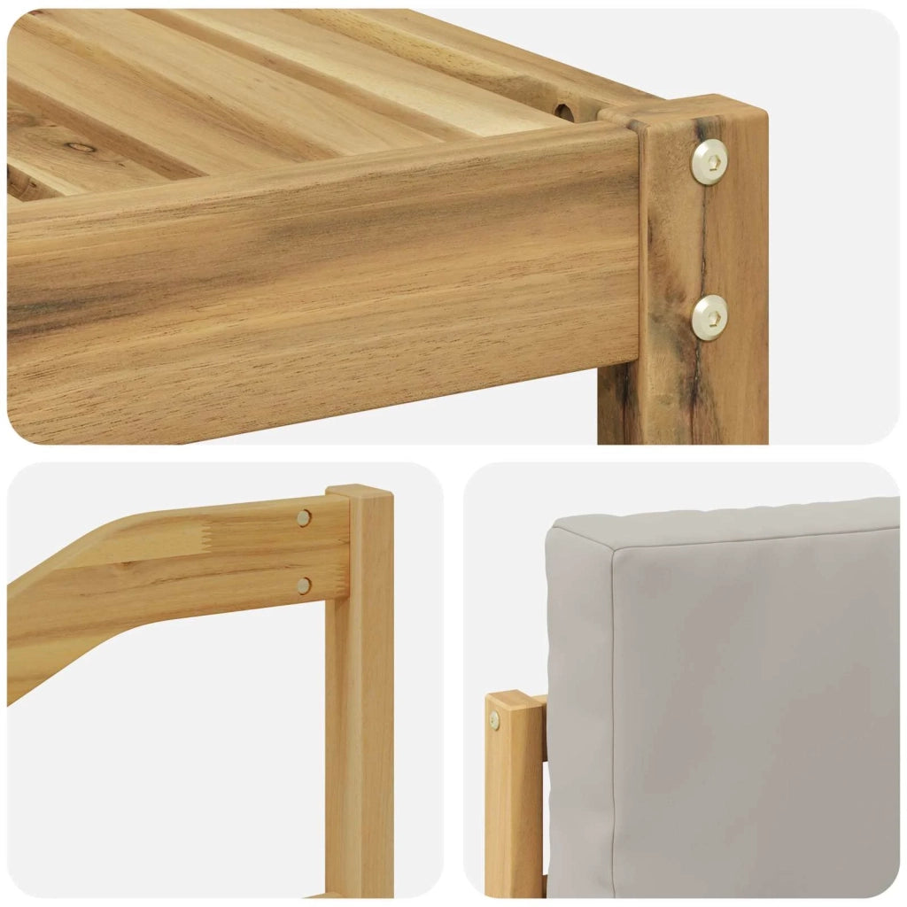 Set divani Legno di Acacia Massello 3391411