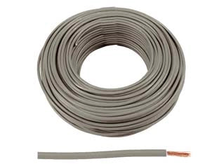 CAVO ELETTRICO UNIPOLARE ANTIFIAMMA GRIGIO FS17- - 1x mmq.2,5 colore grigio - 100 mt