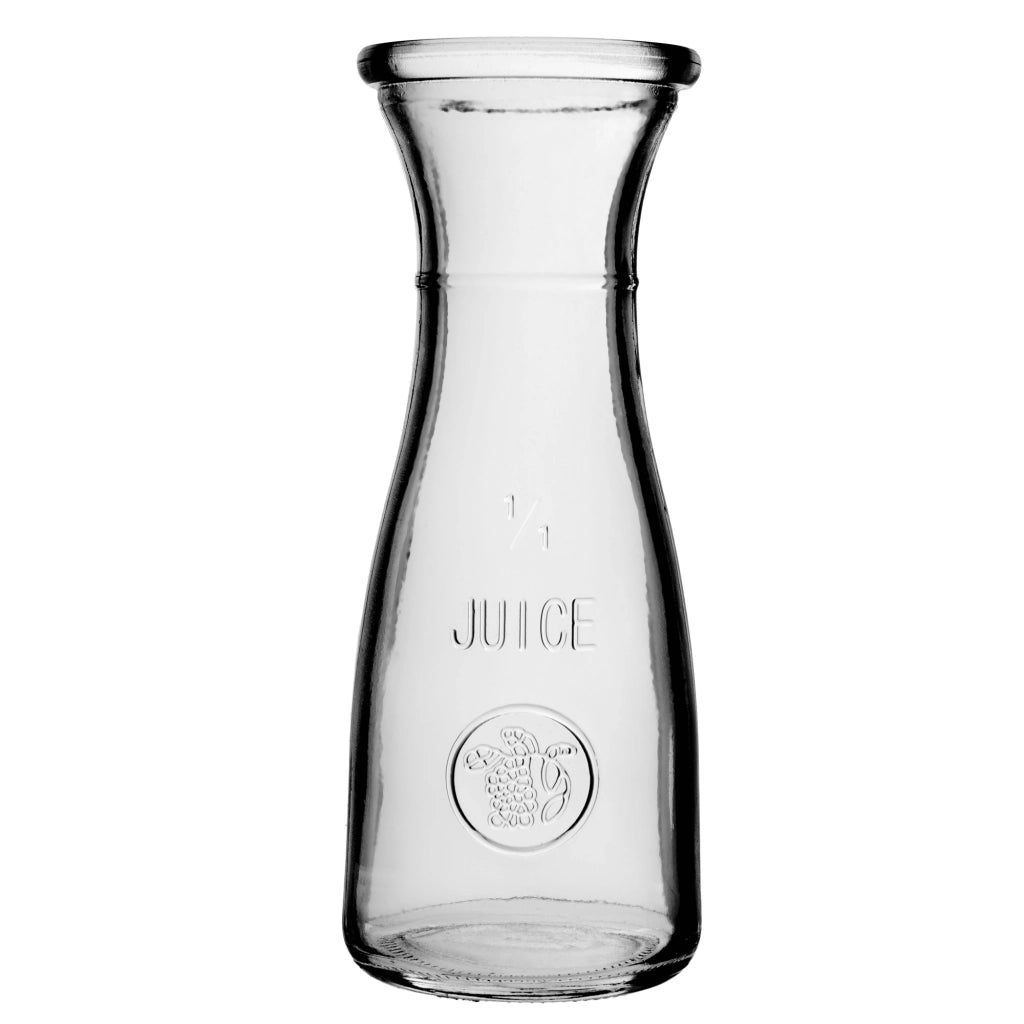 Caraffa in vetro KADAX da 1 litro per acqua, limonata e bevande (set da 2 pezzi).