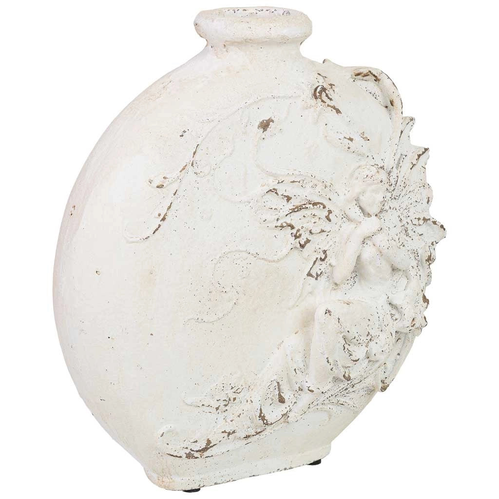 Vaso in magnesio bianco, 34x16x37 cm (altezza)