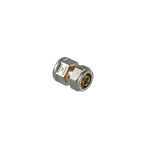 RACCORDO DIRITTO FEMMINA A COMPRESSIONE PER MULTISTRATO- 1/2 x 20 (2,00)- TDMB- pezzi 1
