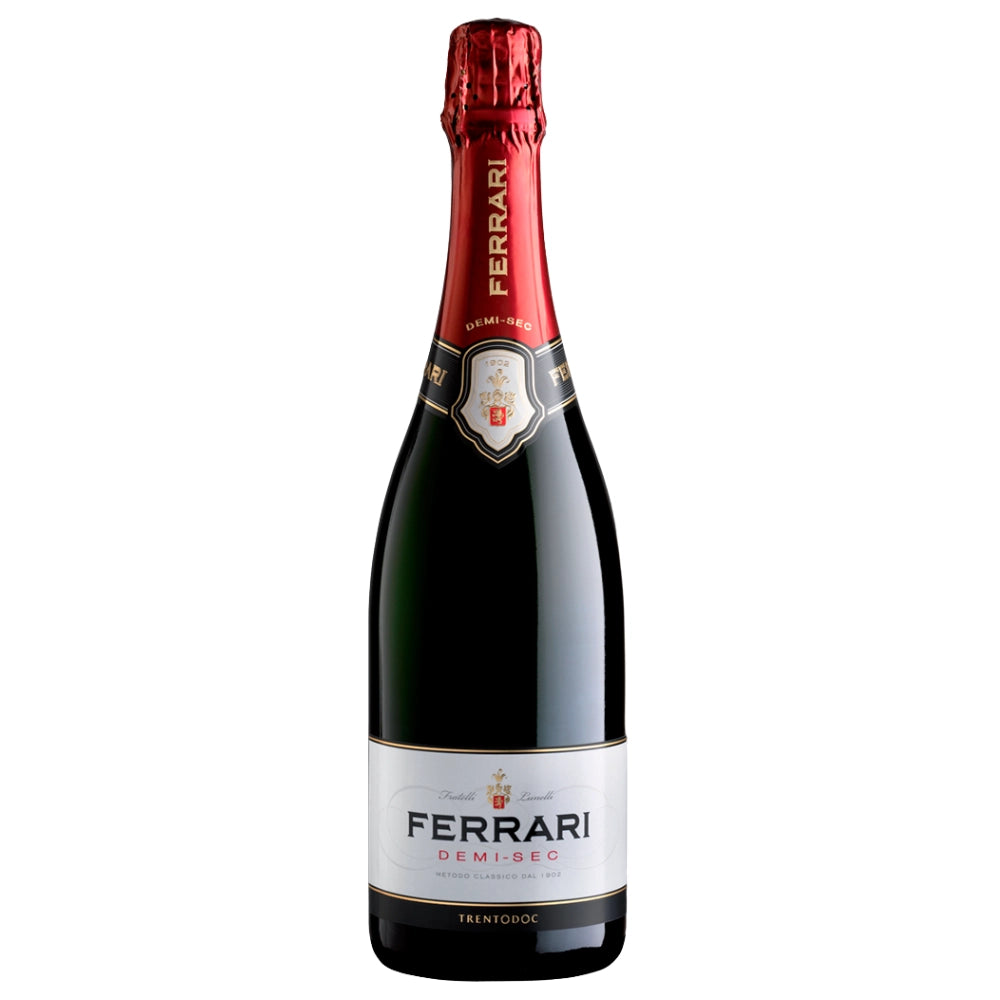 Ferrari demi-sec trento doc metodo classico 6 bottiglie da 0.75 litri ciascuna