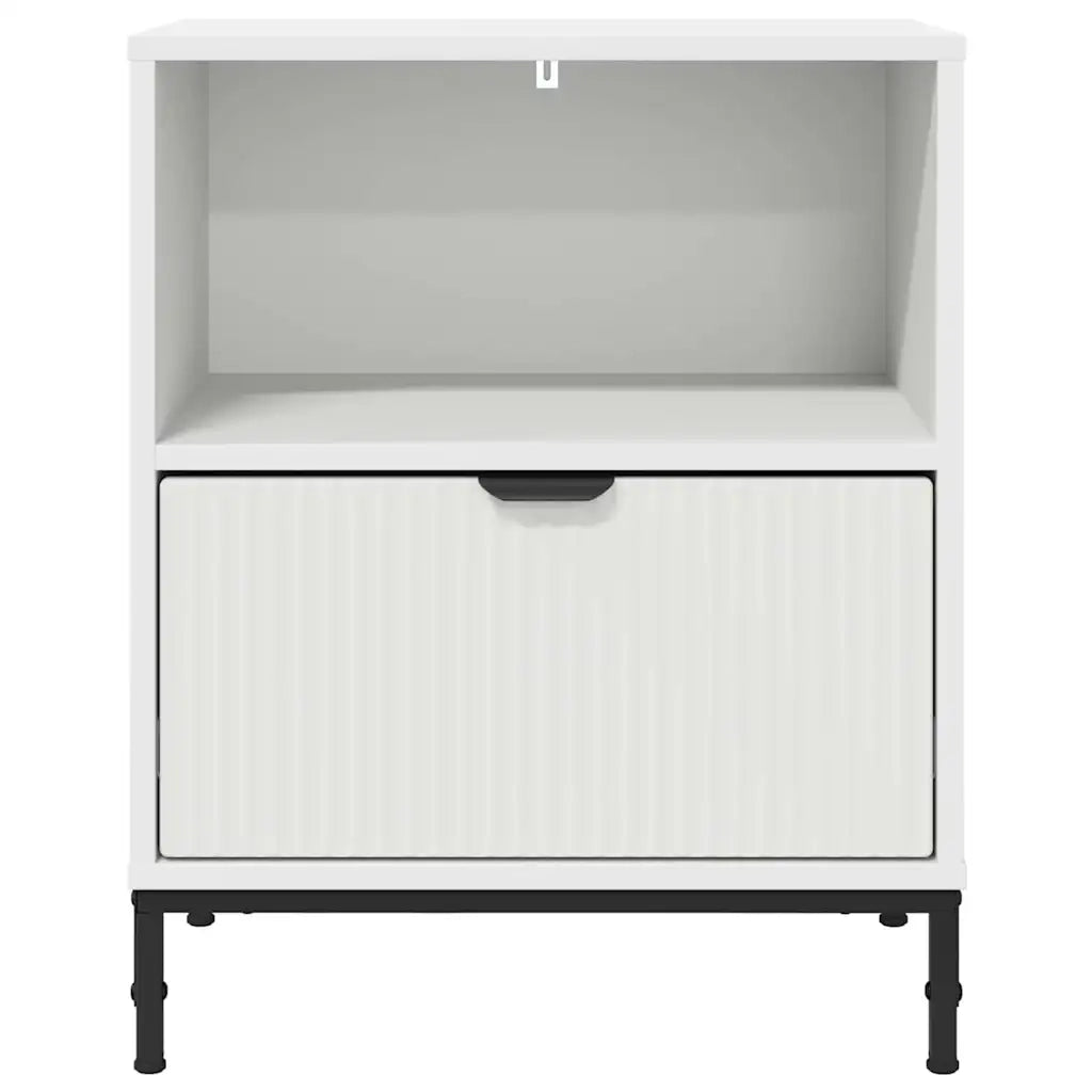 Armadio da Notte 2 pcs Bianco 49 x 36 x 61 cm Legno multistrato 883475