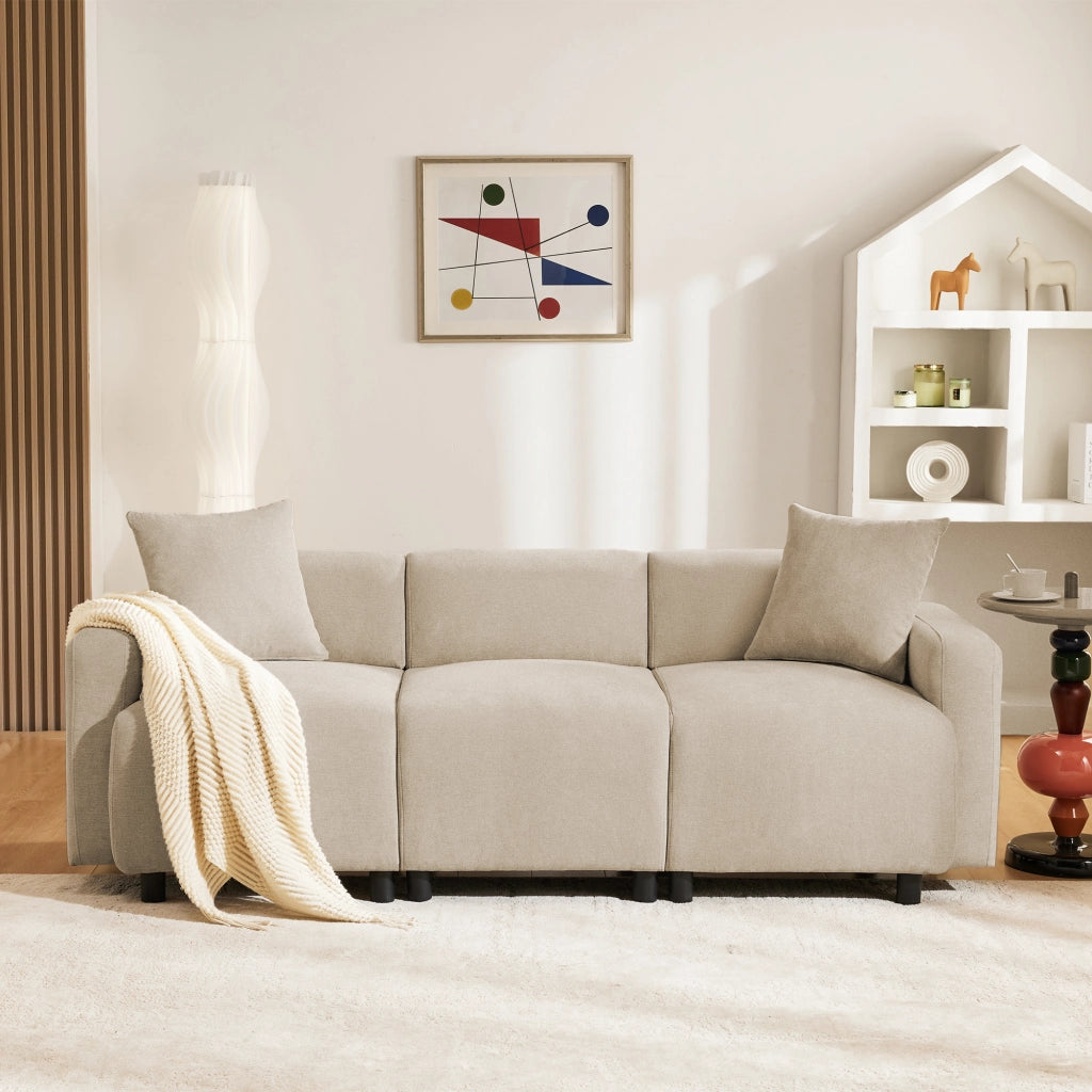 Divano 3 posti moderno - Zephmum- Con cuscini decorativi
