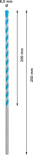 2608901482 - Punta Multimateriale CYL-9 6.5 x 200mm x 250mm