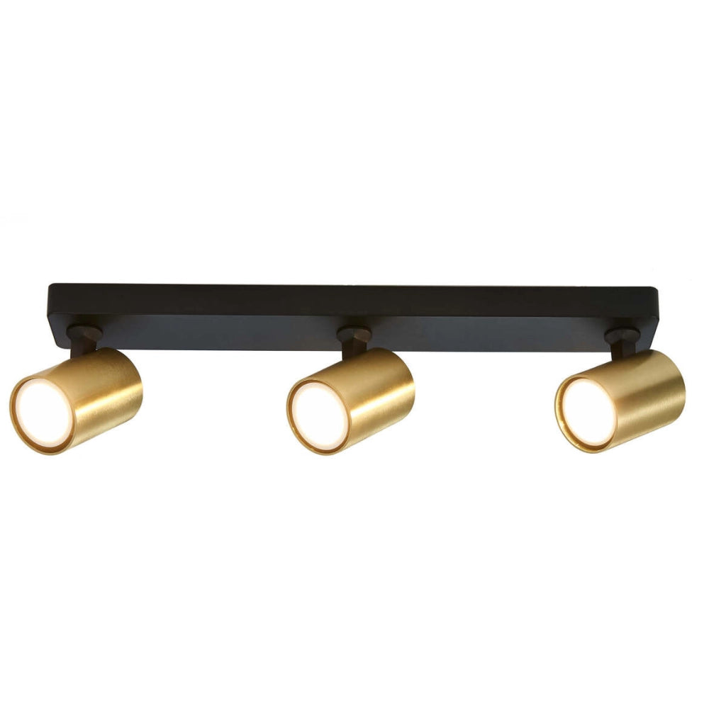 Plafoniera Snow spot 3xGU10 oro/nero Light Prestige