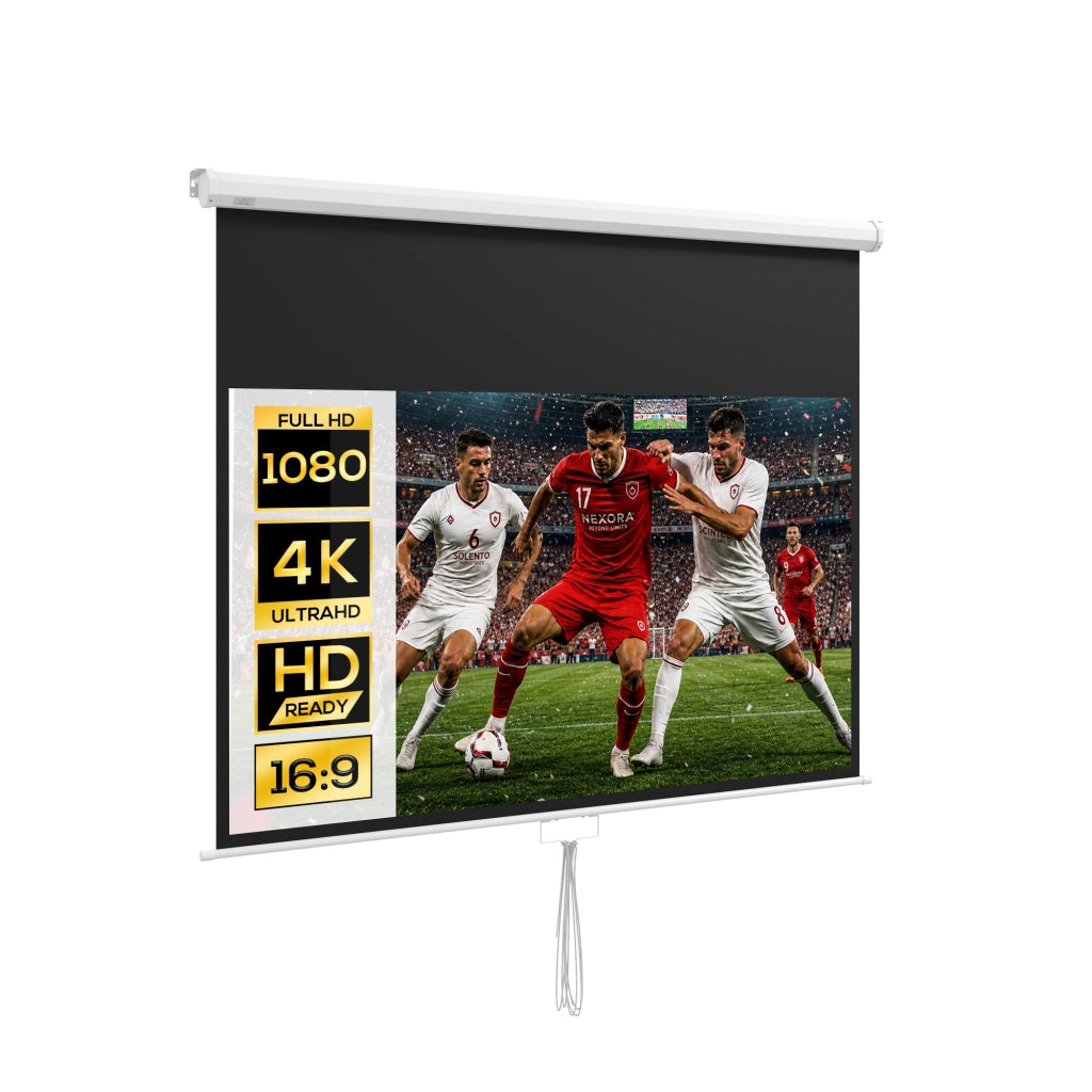 Schermo Proiezione 80 Pollici 16:9 4K HD ¨C Xylo ¨C Supporto Muro Parete 187x150 cm