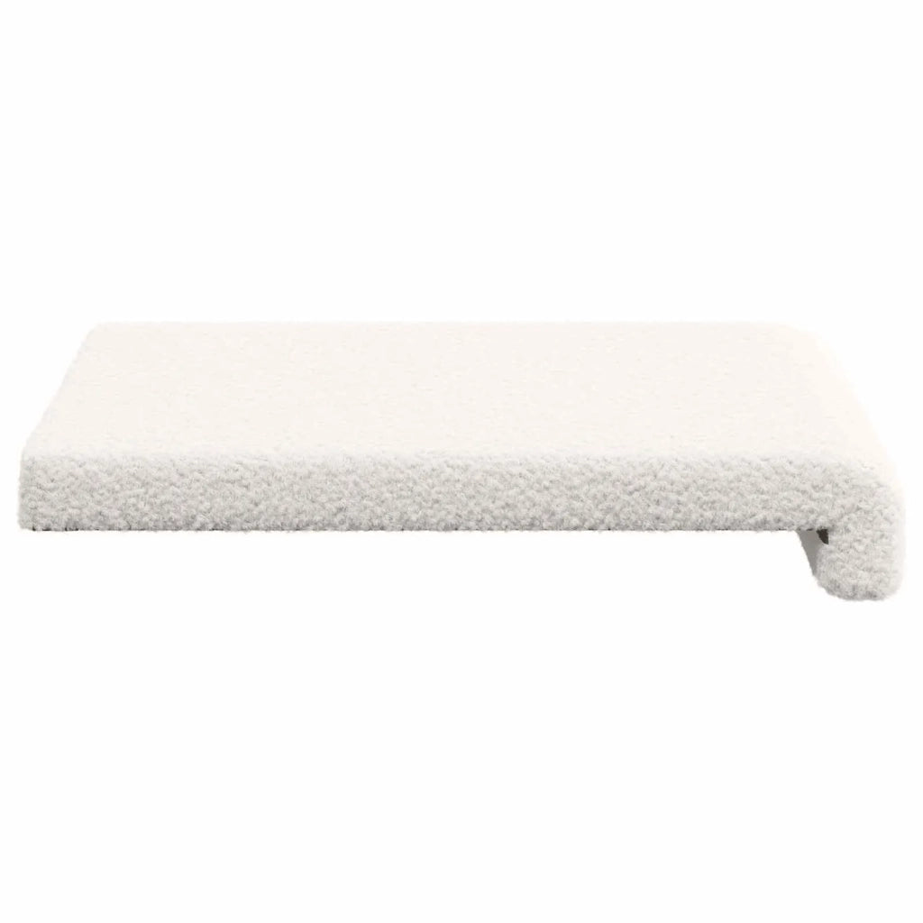 Cuscino per panchina 2 pcs Tessuto Sherpa Crema 42043073