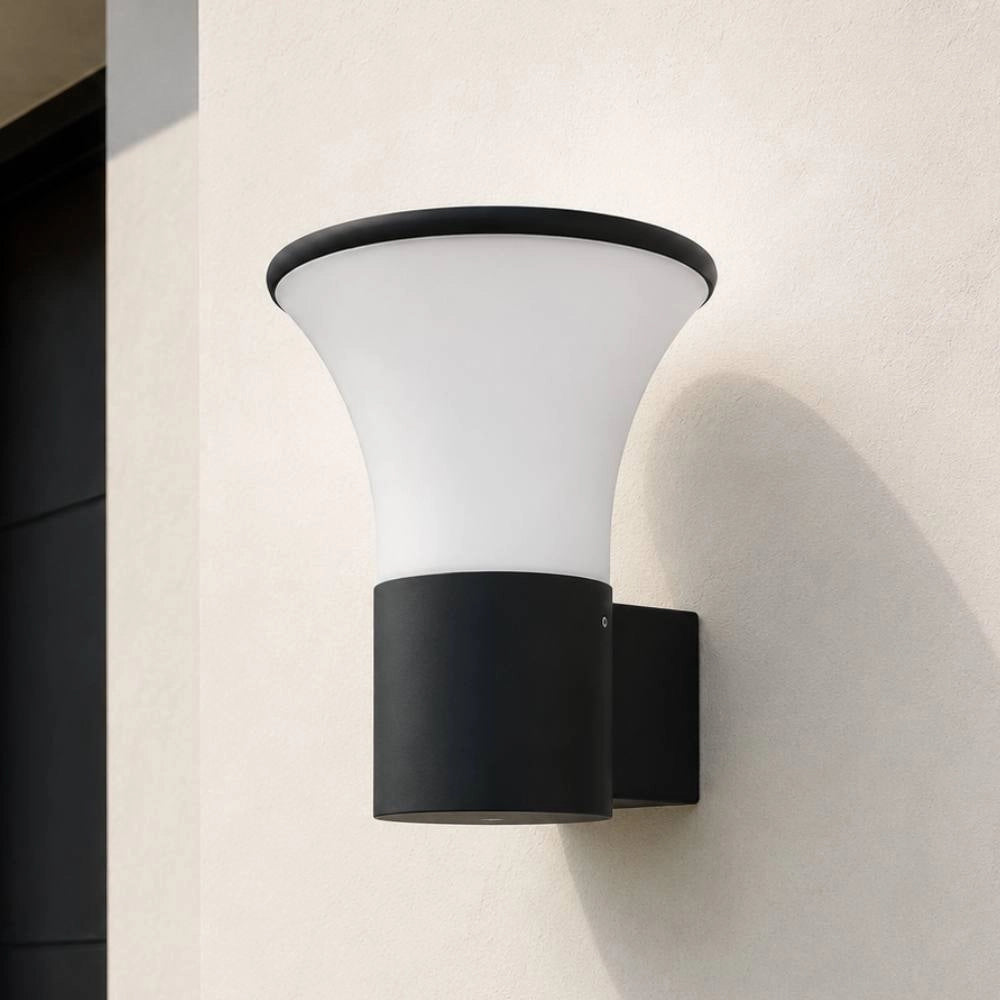 Applique da esterno belen in alluminio grafite e27 ip44