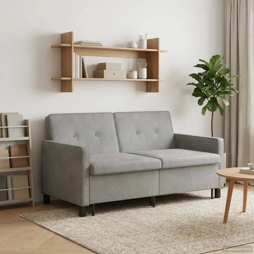 Divano letto Verde chiaro Tessuto 42033352