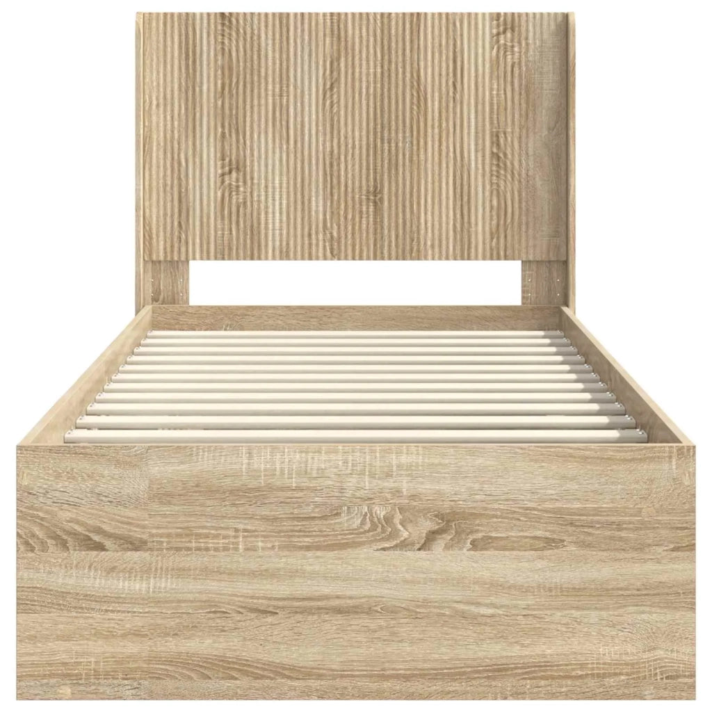 Letto da camera | Struttura del letto con stoccaggio e testata 3 pcs