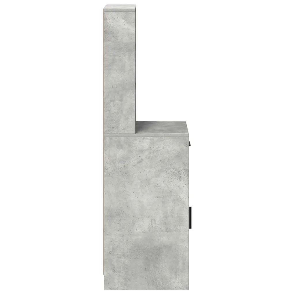 Credenza Grigio cemento 40 x 40,5 x 135 cm Legno multistrato 865076