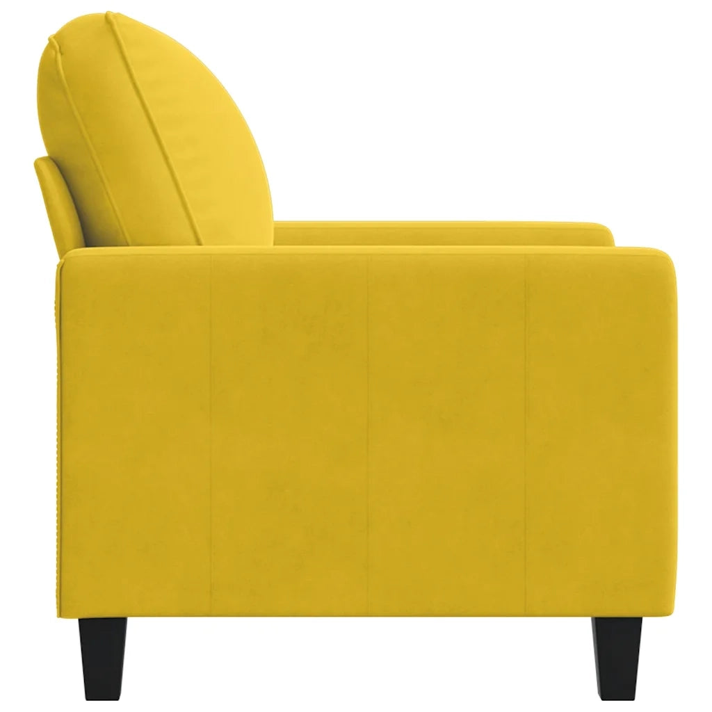 Poltrona Giallo 60 cm Velluto 359185