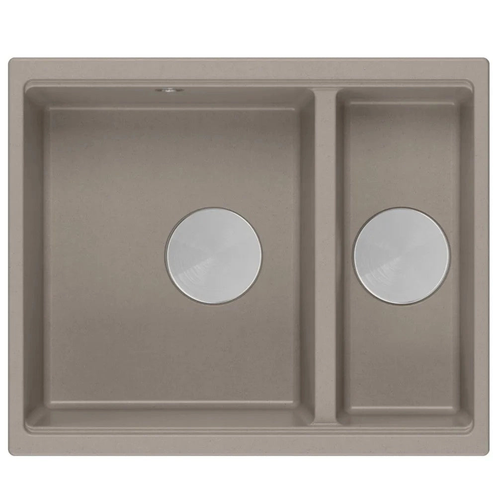 Lavello In Granito Logan 150 Beige Tappo acciaio