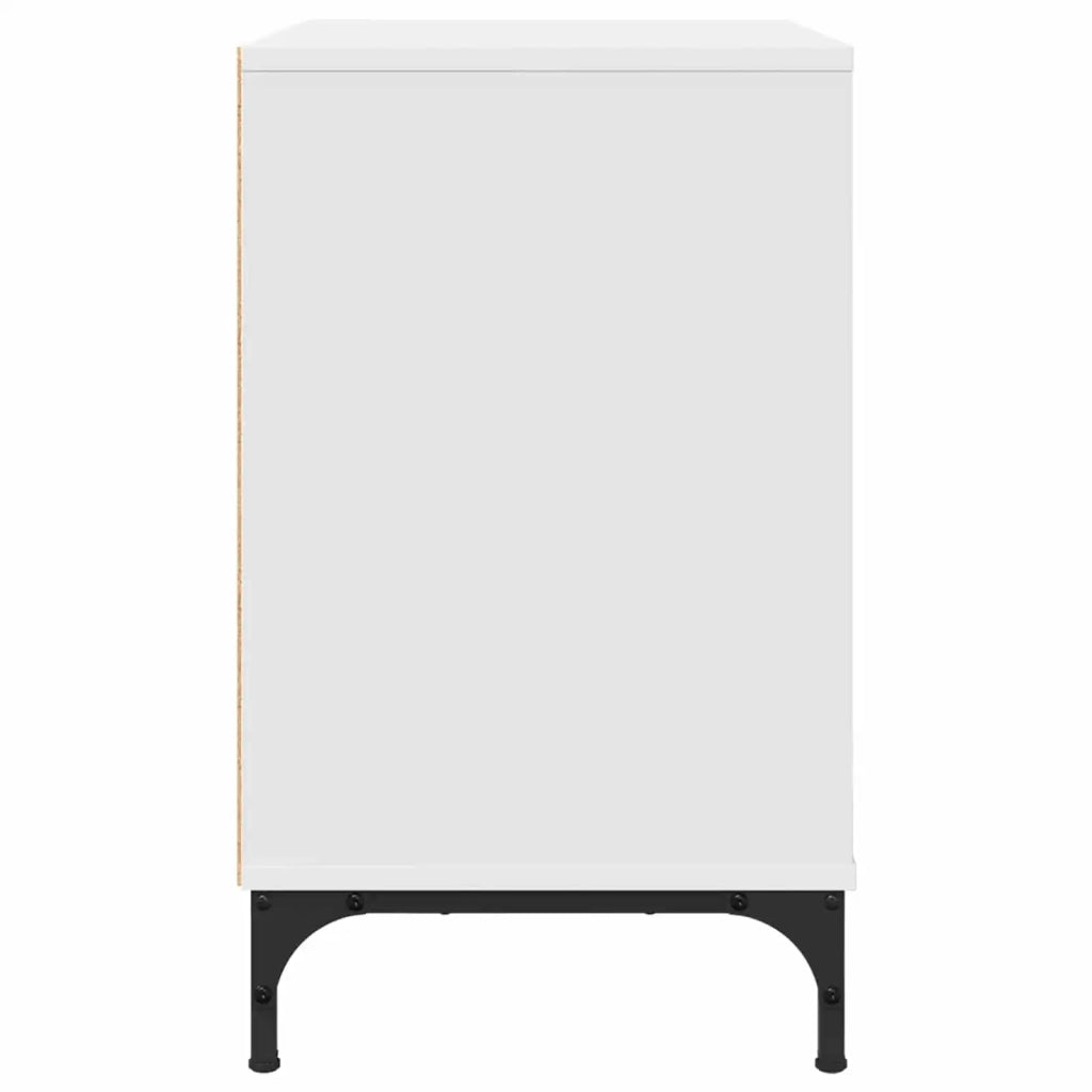 Comodino Bianco 63.5 x 36 x 61 cm Legno multistrato 883464