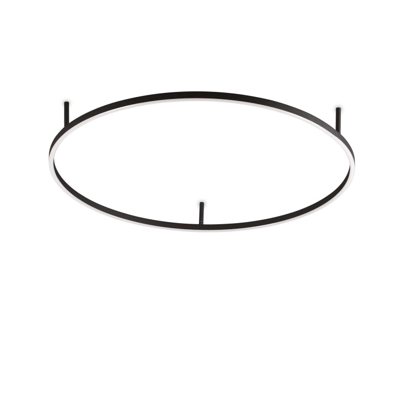 Lampada Da Soffitto Oracle Slim Pl D090 Round 3000K On-Off Bk Ideal-Lux