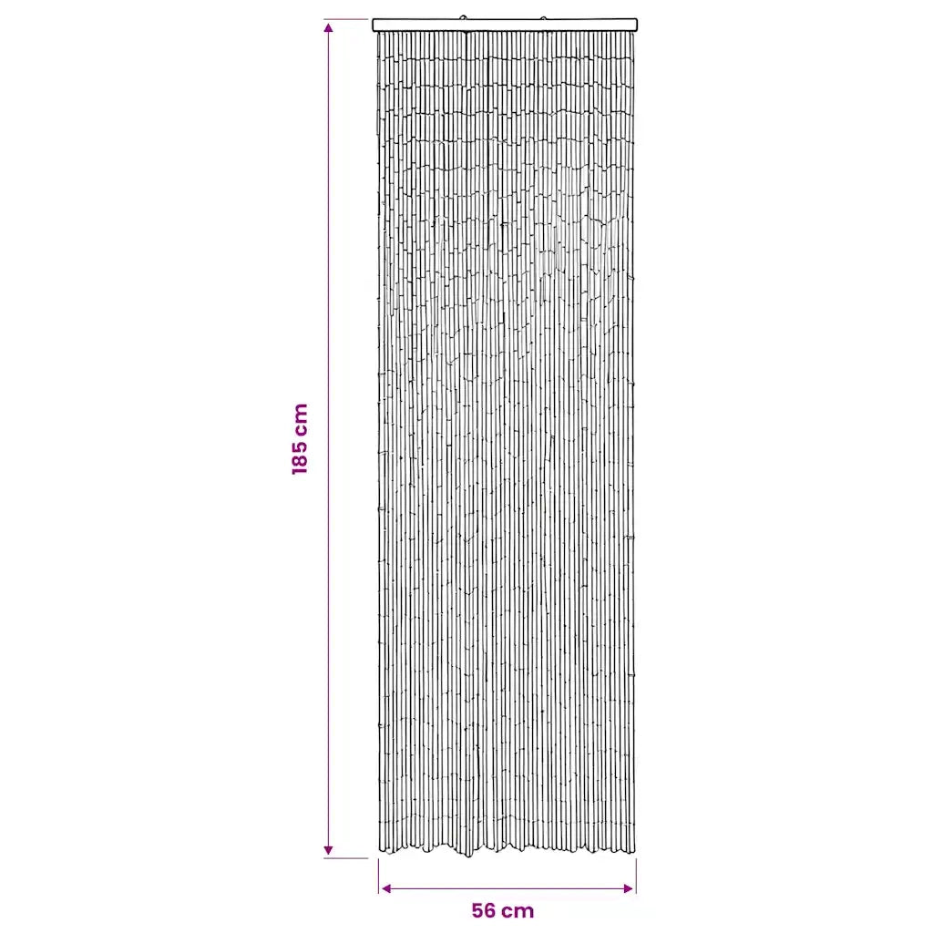 Tenda Antimosche per Porte in Bambù 56x185 cm 43720
