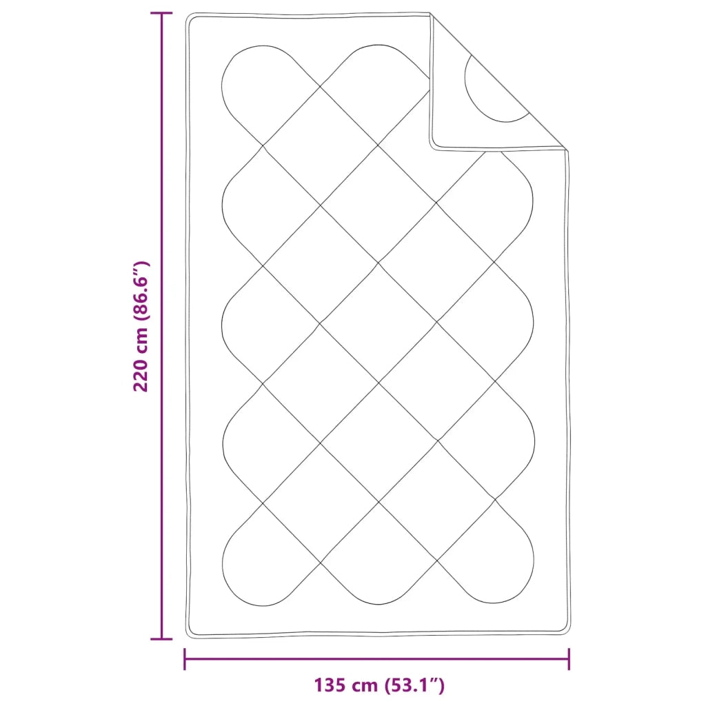 Set di Piumoni con cuscino 2 pcs Bianco Microfibra 3376858