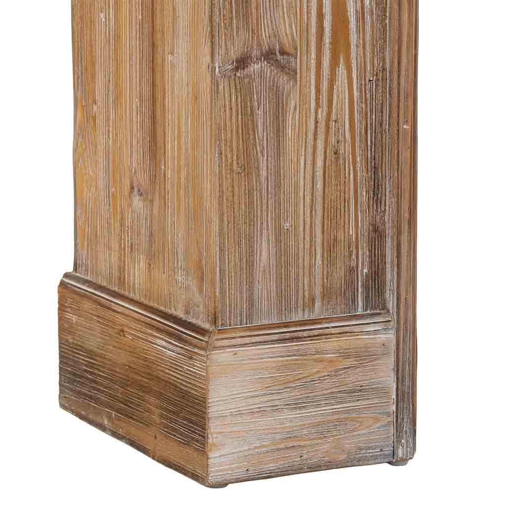 Cornice per camino in legno marrone 100x29x110h cm
